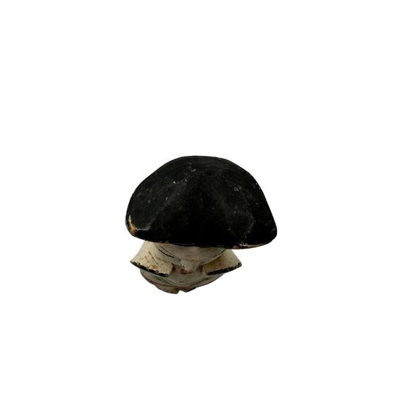 Vintage Mid-20th C. African Nigerian Painted Wood Ibibio Doll Size 3" x 10" Rare - Picture 4 of 11